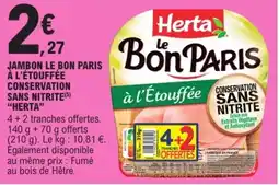 E.Leclerc Express Herta Jambon le bon paris offre
