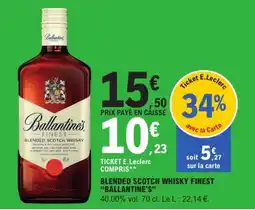 E.Leclerc Express Ballantine's Blended Scotch Whisky Finest offre
