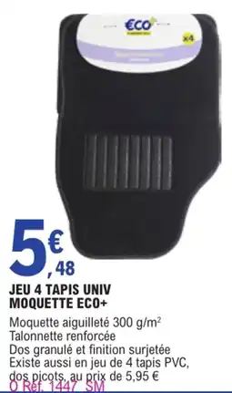 E.Leclerc L'Auto MOQUETTE ECO+ offre