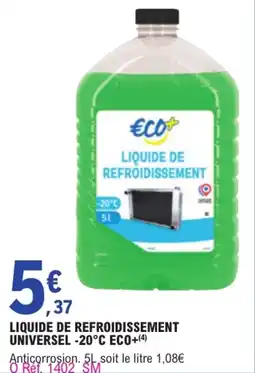E.Leclerc L'Auto ECO+ LIQUIDE DE REFROIDISSEMENT offre