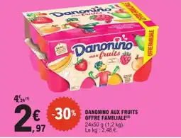 E.Leclerc Express Danonino aux fruits offre