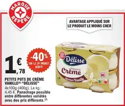 E.Leclerc Express Délisse Petit pot de Crème offre
