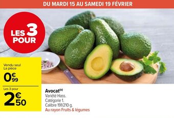 Carrefour Market Avocat offre