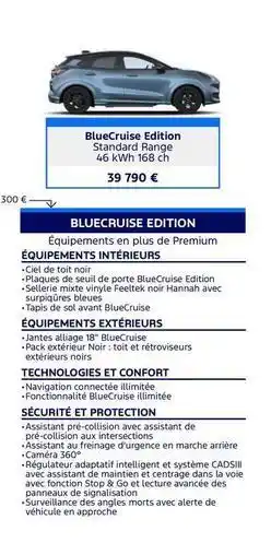 Ford Seuil - bluecruise edition standard range offre