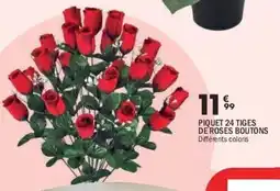 La Foir'Fouille Piquet 24 tiges de roses boutons offre