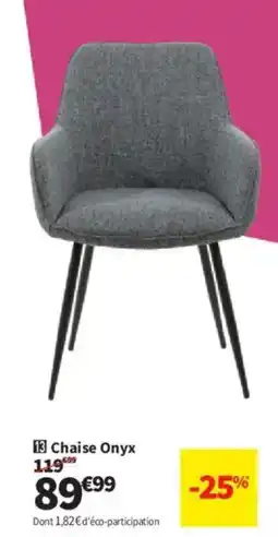 Conforama Chaise Onyx offre