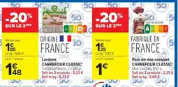 Carrefour Market Carrefour Classic Lardons offre