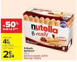 Carrefour Market Nutella B-ready offre
