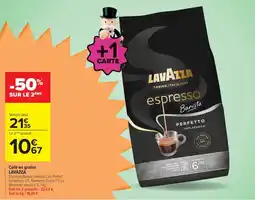 Carrefour Market LAVAZZA Café en grains offre