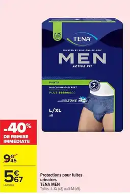 Carrefour Market TENA MEN offre