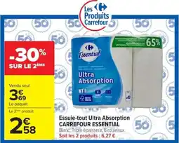 Carrefour Market Carrefour Essential Essuie-tout Ultra Absorption offre