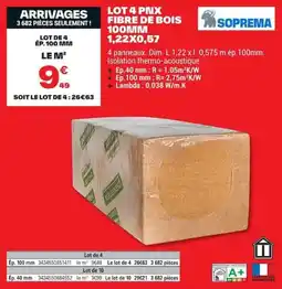 Brico Dépôt SOPREMA FIBRE DE BOIS offre