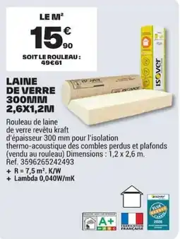 Brico Dépôt isover Laine de verre offre