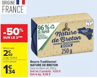 Nature de Breton Beurre Traditionnel