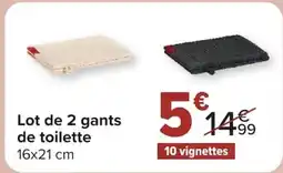 Carrefour Market Gants de toilette offre