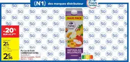 Carrefour Market Carrefour Extra Pur jus de fruits Multifruits offre