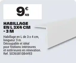 Brico Dépôt Habillage en l 3x4 cm offre