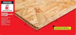 Brico Dépôt DALLE DE PLANCHER OSB 3 offre