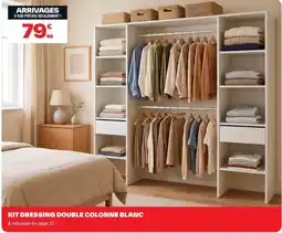 Brico Dépôt Kit dressing double colonne blanc offre