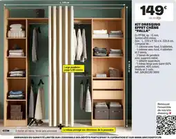 Brico Dépôt KIT DRESSING EFFET CHÊNE "FALLA" offre