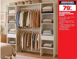 Brico Dépôt KIT DRESSING DOUBLE COLONNE BLANC offre