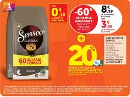 Super U Senseo Cafe dosettes offre