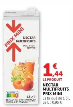 Super U NECTAR MULTIFRUITS offre