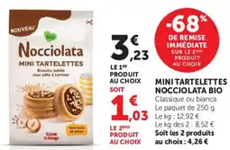 Super U Nocciolata MINI TARTELETTES offre
