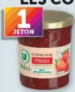 Super U U bio Confiture Extra Fraises offre
