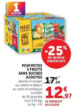 Super U Pom'Potes 5 Fruits offre