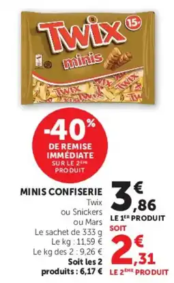 Super U Twix minis offre