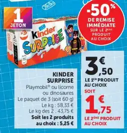 Super U Kinder Surprise offre