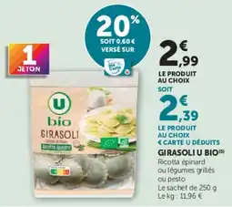Super U GIRASOLI U BIO offre