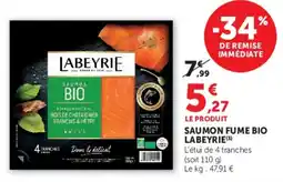 Super U LABEYRIE SAUMON BIO offre