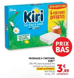 Super U Kiri Fromage a tartiner offre