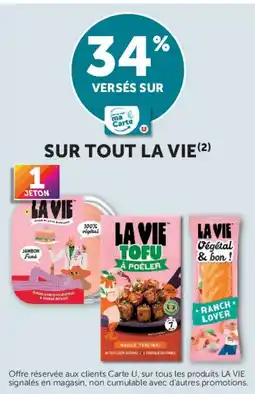 Super U La vie tofu à poêler offre