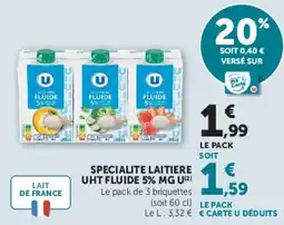 Super U U Laitière Fluide offre