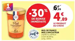 Super U MIEL L'APICULTEUR offre