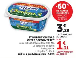 Super U St Hubert Omega 3 offre