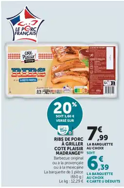 Super U COTE PLAISIR RIBS offre