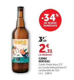Super U Kerisac Marie offre