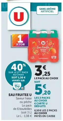 Super U Eau Fruitee U offre