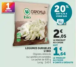 Super U U BIO Oignons offre