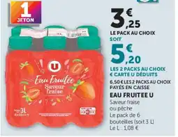 U Express EAU FRUITÉE U offre