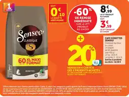 Hyper U Senseo cafe dosettes offre