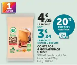 Hyper U U bio COMTÉ offre