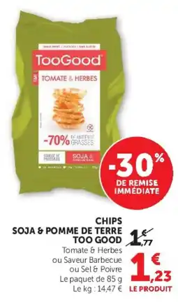Super U TooGood Chips Soja & Pomme de Terre offre