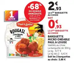 Super U Paul & Louise Rougail Saucisses et Riz offre