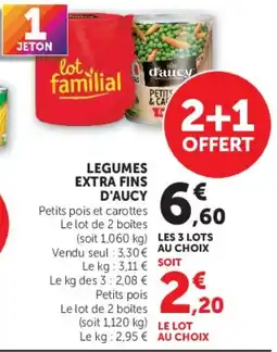 Super U d'aucy Legumes extra fins offre