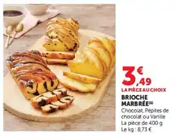 Super U Brioche Marbrée offre